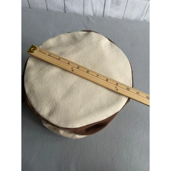 Disney Parks Seven Dwarfs Mine Train Canvas Drawstring Backpack Brown Cream - Picture 8 of 9